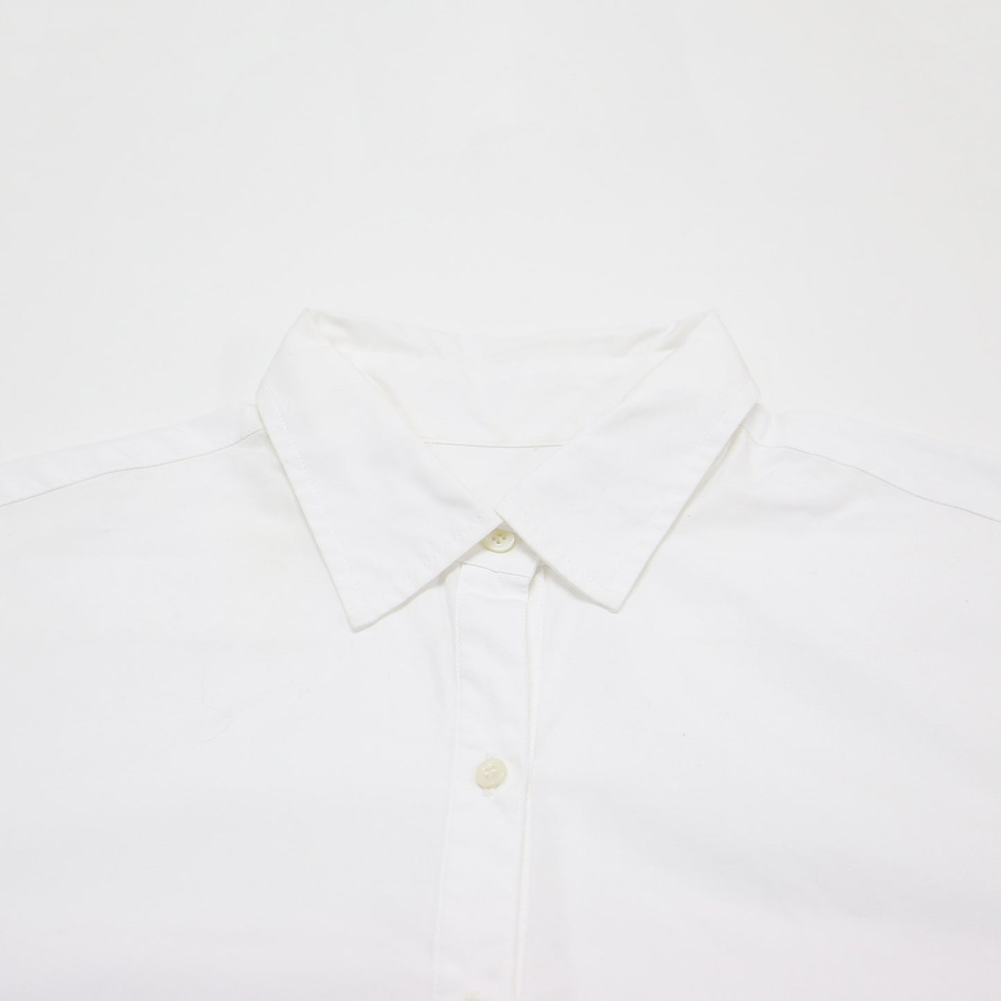 ショート シャツ / 長袖 レギュラーカラー コットン