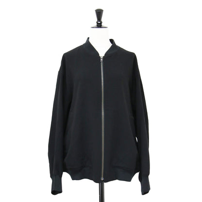 トリアセ ダブル ジョーゼット ブルゾン / ジャケット ショート丈 リブ MA-1