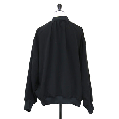 トリアセ ダブル ジョーゼット ブルゾン / ジャケット ショート丈 リブ MA-1