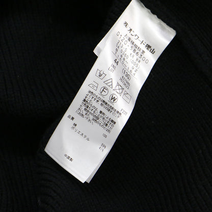 23秋冬 コットンリリー ニット ジャケット / カーディガン 長袖 ノーカラー クルーネック 金ボタン ウォッシャブル