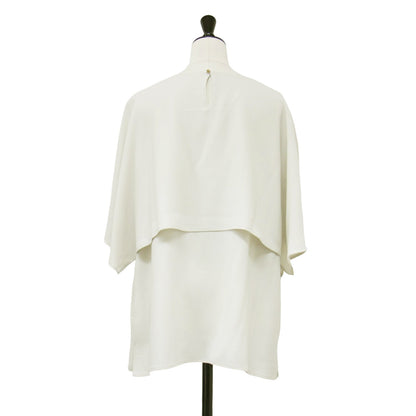 24春夏 ストレッチ ジョーゼット レイヤー カットソー / ブラウス 半袖 ウォッシャブル