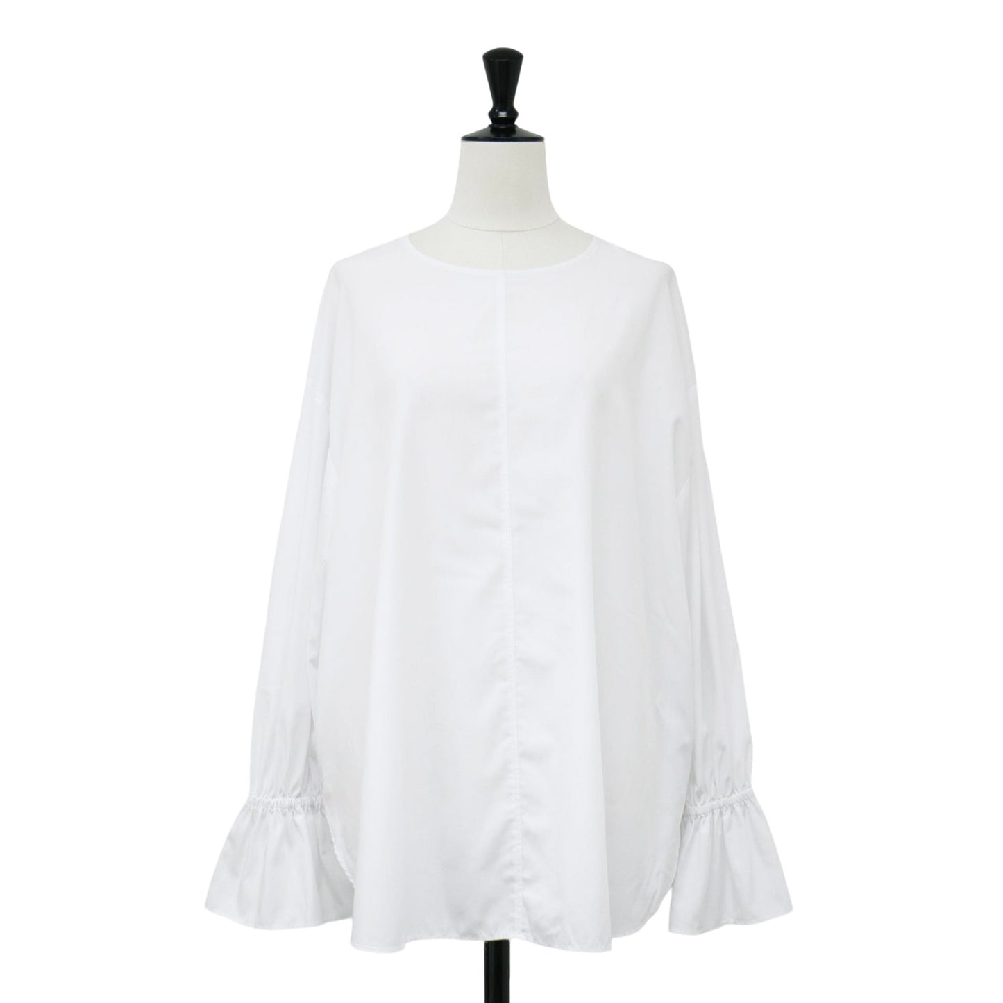 キャンディスリーブ ブラウス / シャツ クルーネック 長袖 ベルスリーブ