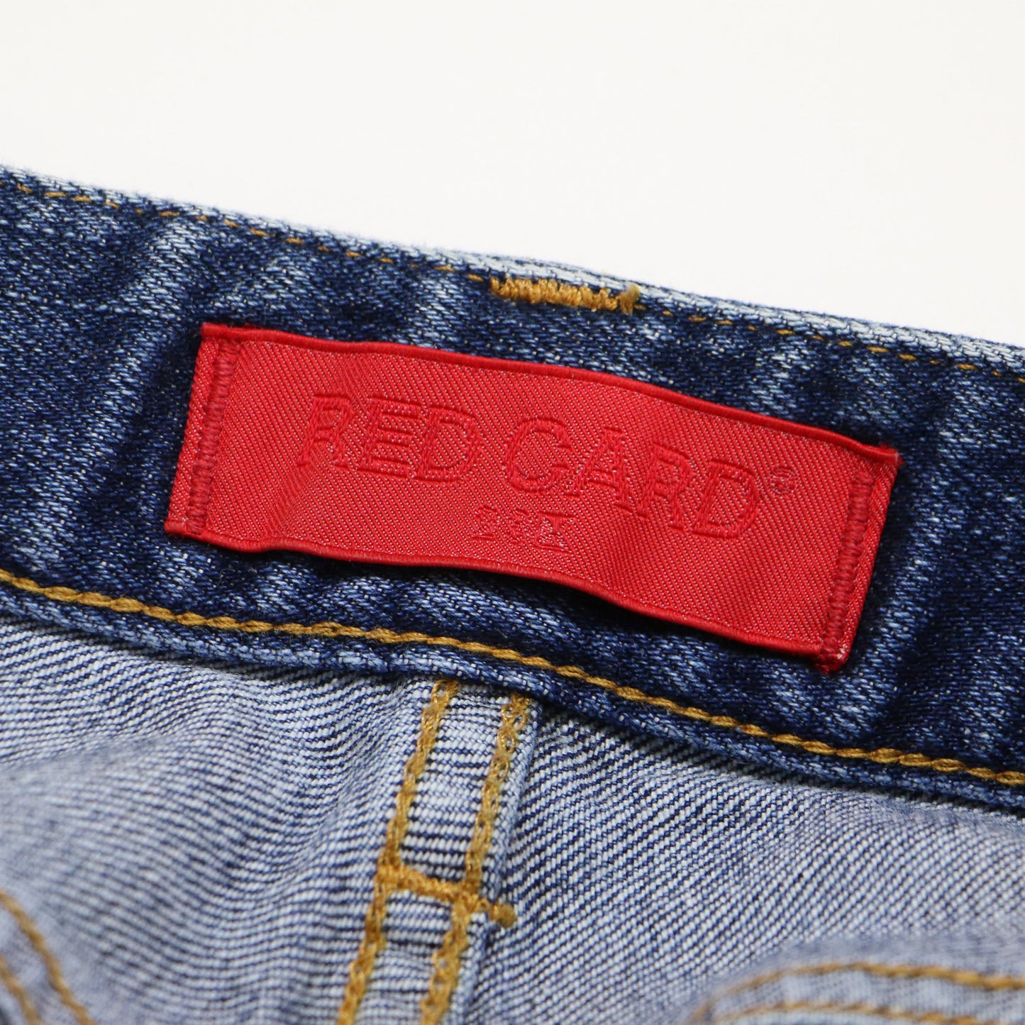 × 23区 別注 デニム Iライン スカート / ストレッチ コットン カットオフ