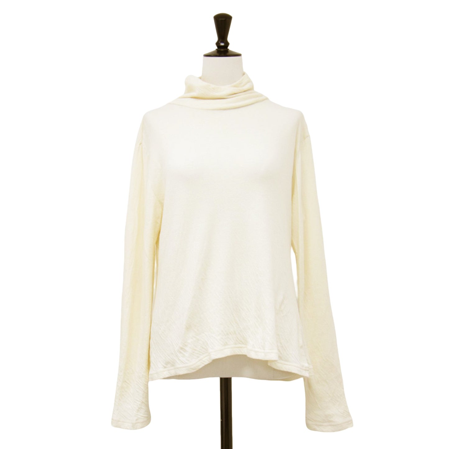 nest コットン ハイネック カットソー / 長袖 プルオーバー Tシャツ