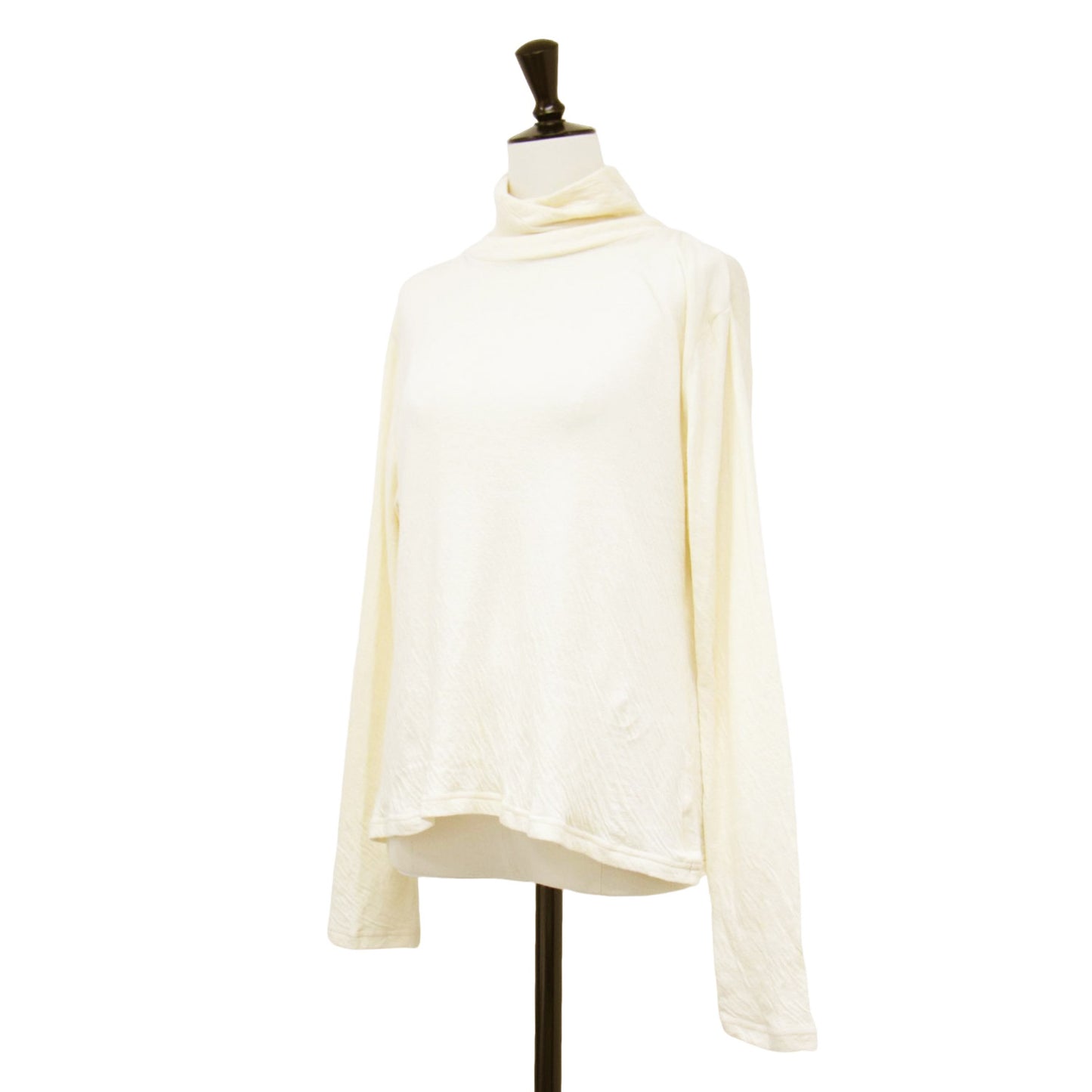 nest コットン ハイネック カットソー / 長袖 プルオーバー Tシャツ