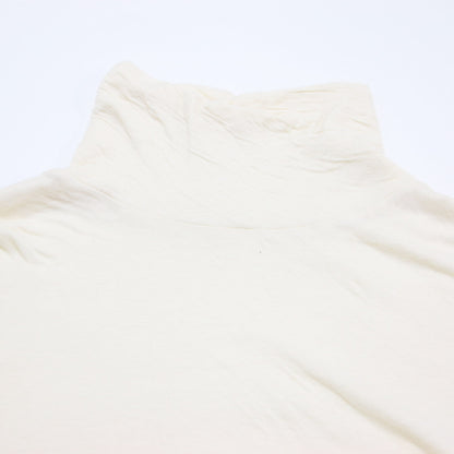 nest コットン ハイネック カットソー / 長袖 プルオーバー Tシャツ