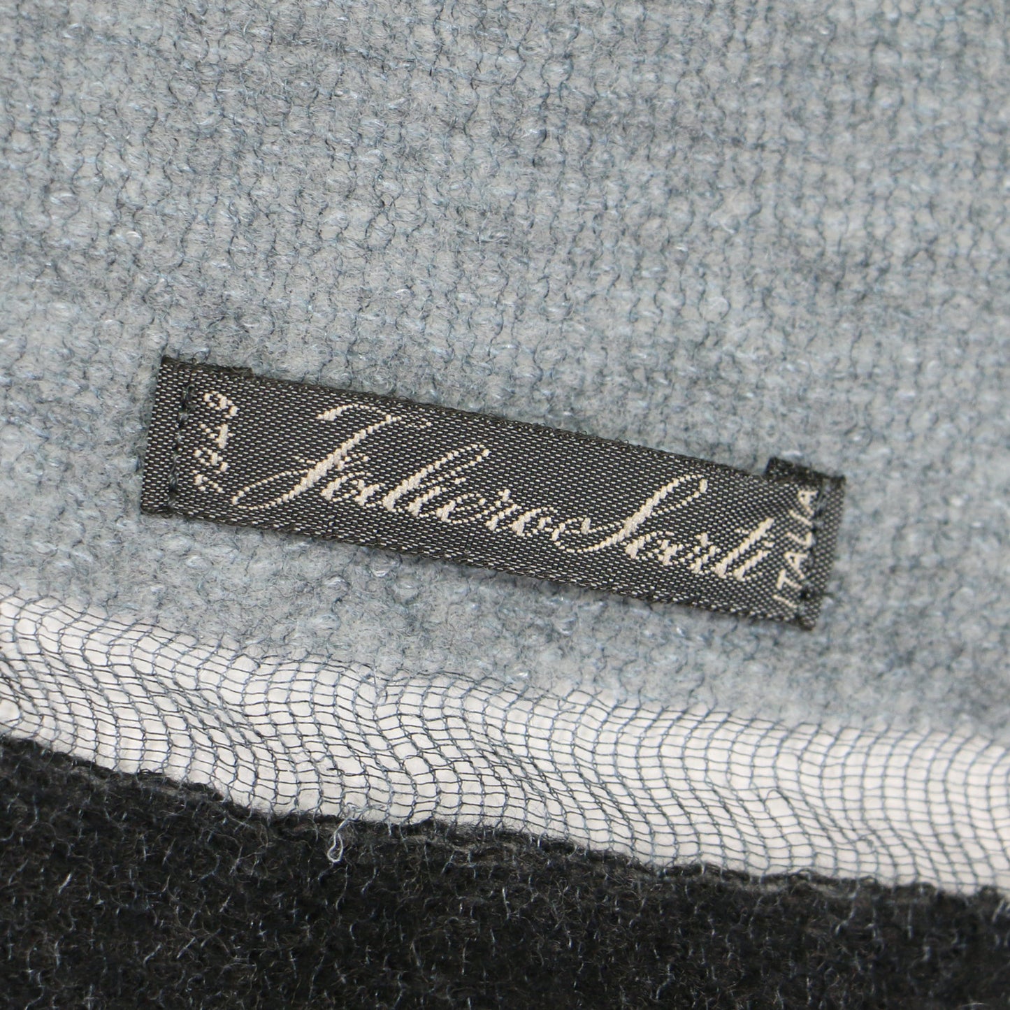 配色 ライン ストール / ショール マフラー 大判 フリンジ