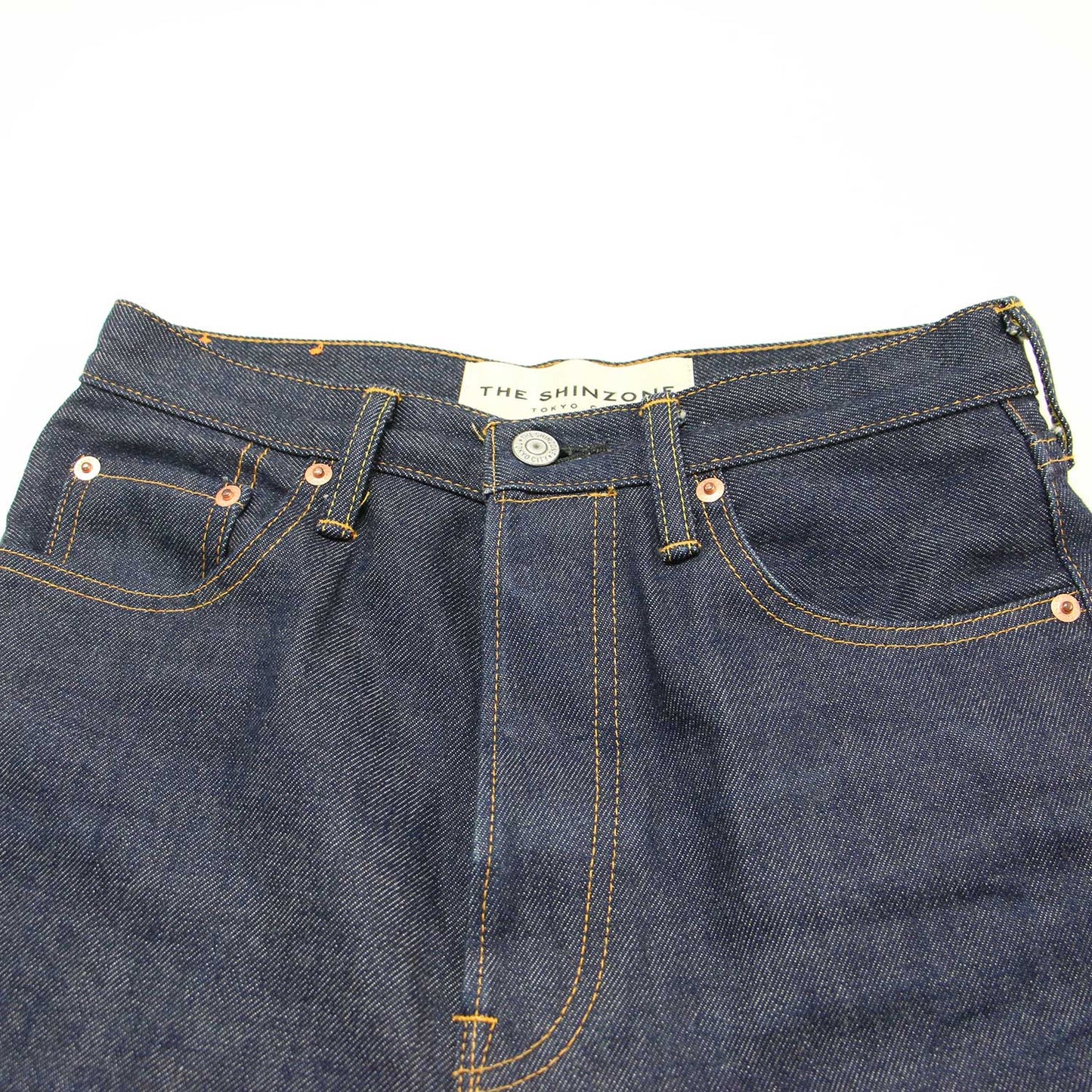 センタープレス コットン デニム パンツ IVY JEANS / テーパード アイビー ジーンズ