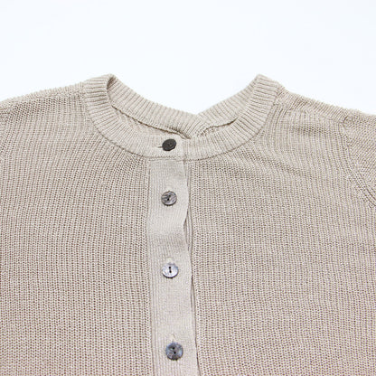 ラメ ニット ショート カーディガン / プルオーバー ニット 長袖 Vネック クルーネック 畦編み