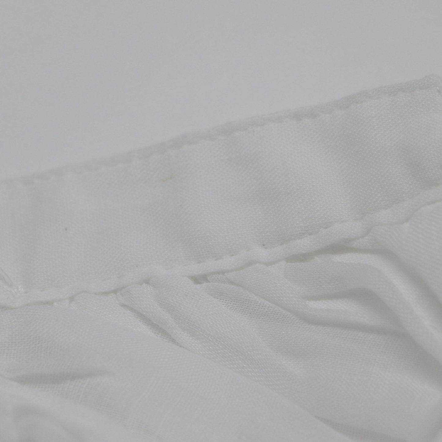 24春夏 ギャザー ブラウス / 長袖 ボリュームスリーブ シアー リネン