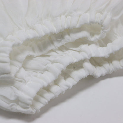 24春夏 ギャザー ブラウス / 長袖 ボリュームスリーブ シアー リネン