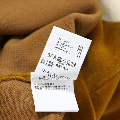 23秋冬 ストレッチ シェニール ハーフジップ プルオーバー / ニット 長袖 ハイネック バイカラー コットン