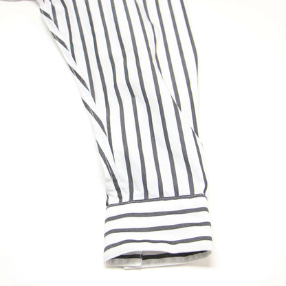 ストライプ柄 コットン 長袖 シャツ / レギュラーカラー オーバーサイズ