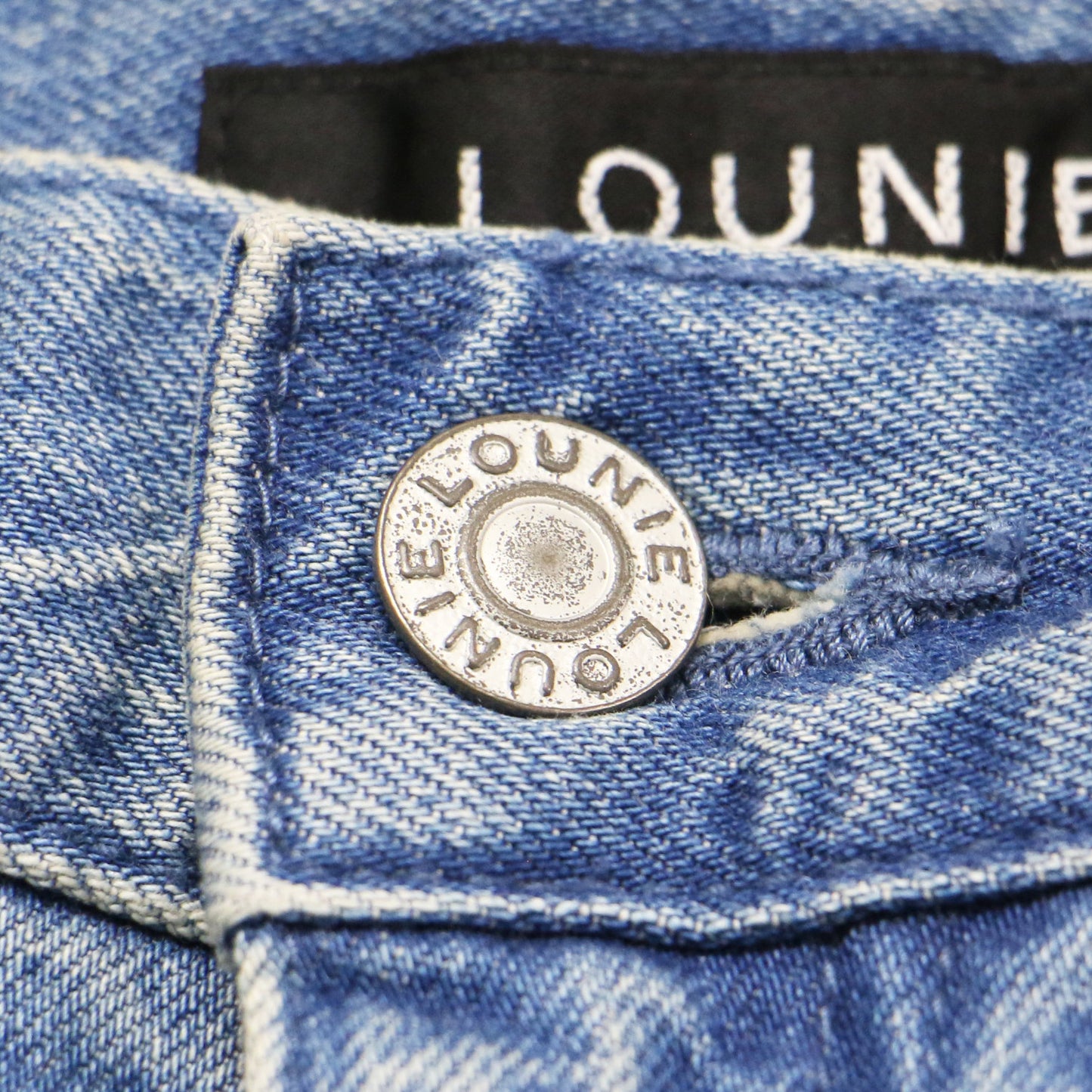 タック ワイド デニム パンツ / ハイウエスト バギー コットン