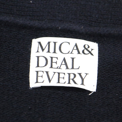 22秋冬 ウール カシミヤ ロング カーディガン / ニット Vネック 長袖 ポケット ミドルゲージ