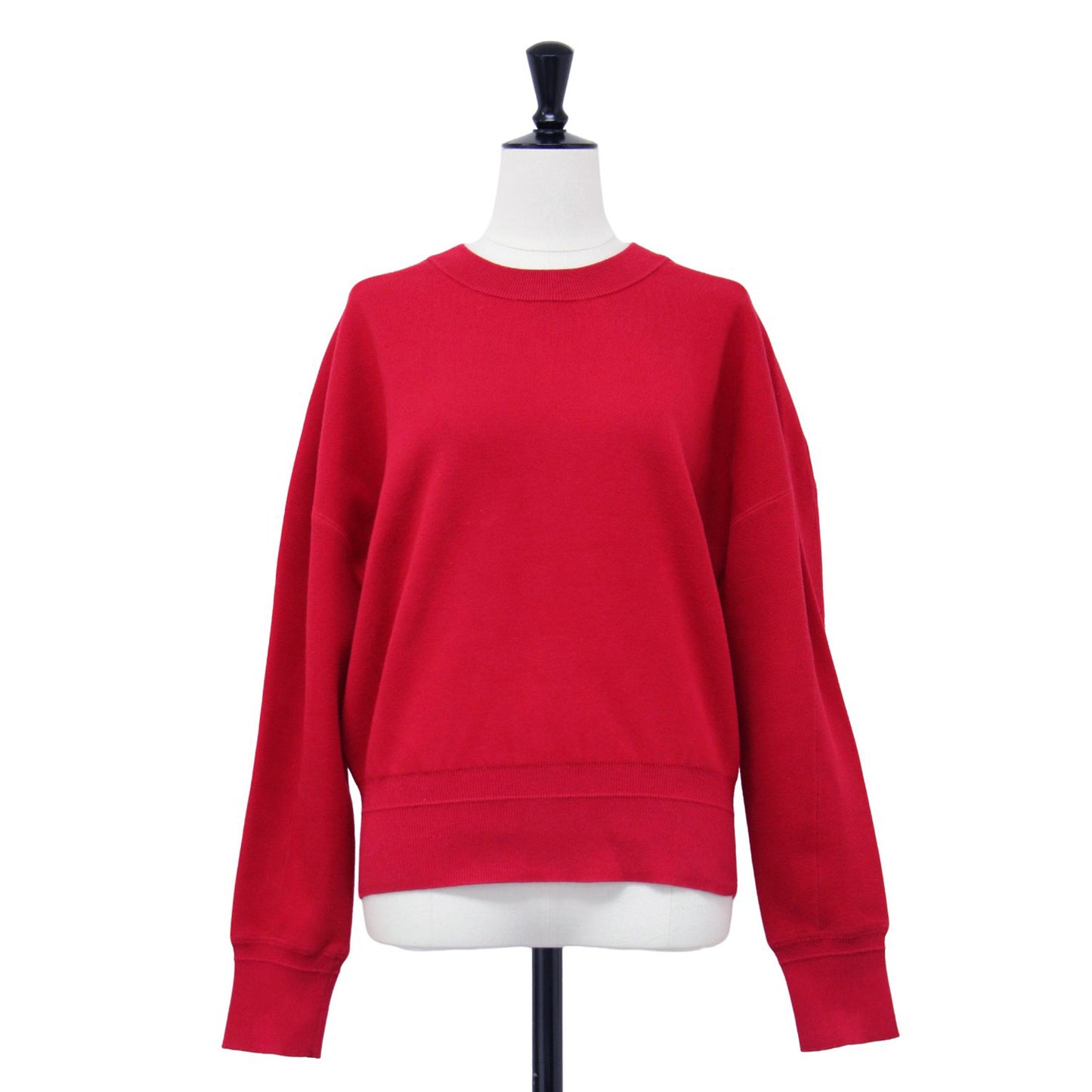 24秋冬 接結 ニット プルオーバー / クルーネック 長袖 ショート丈