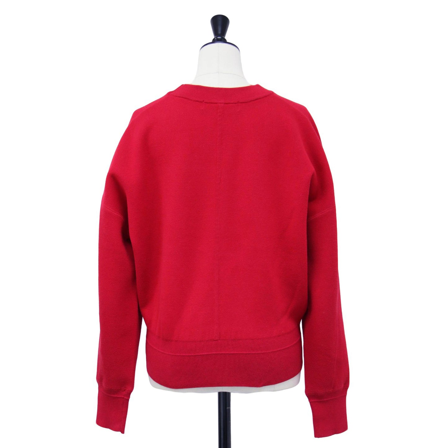 24秋冬 接結 ニット プルオーバー / クルーネック 長袖 ショート丈