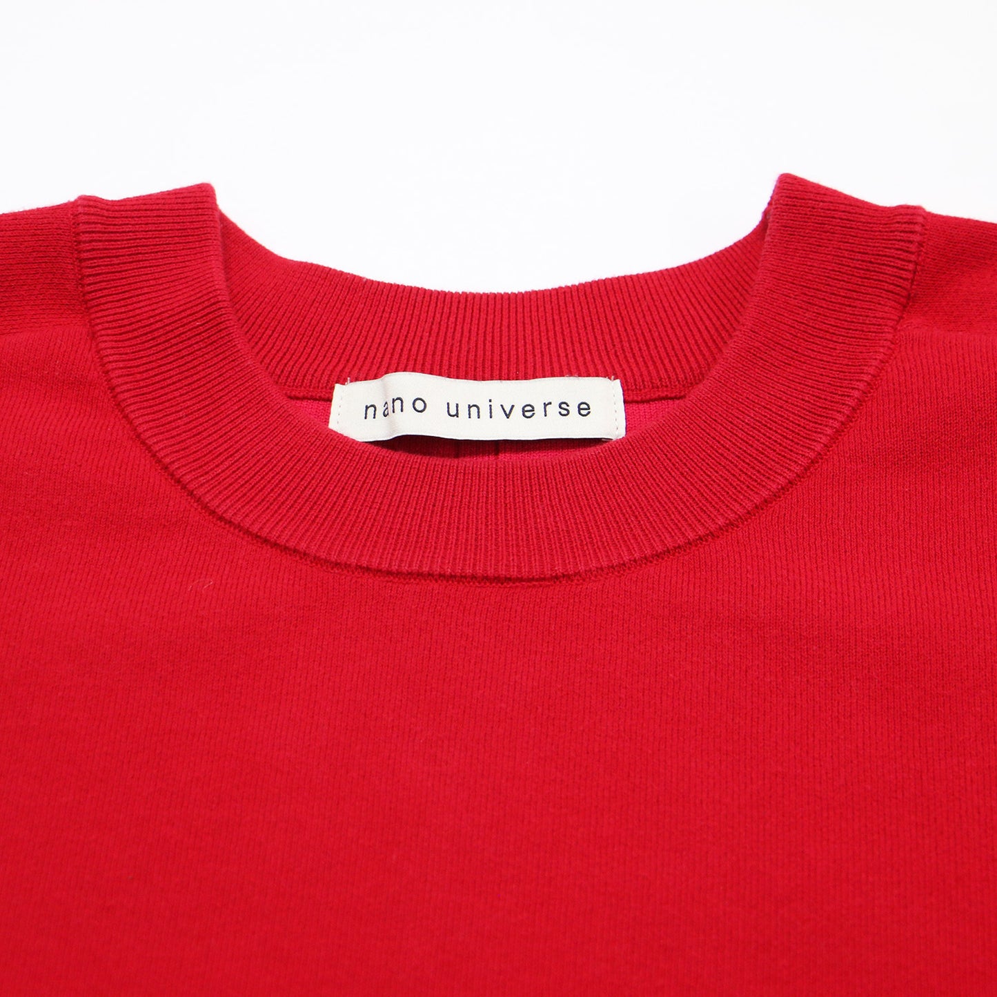 24秋冬 接結 ニット プルオーバー / クルーネック 長袖 ショート丈