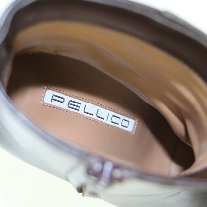 オブリークトゥ ヒール ショートブーツ / FRONTE ピンヒール レザー