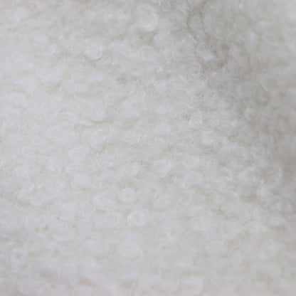 ビックカラー オーバーサイズ ブークレ ロング コート / ダブル テーラードカラー ボア