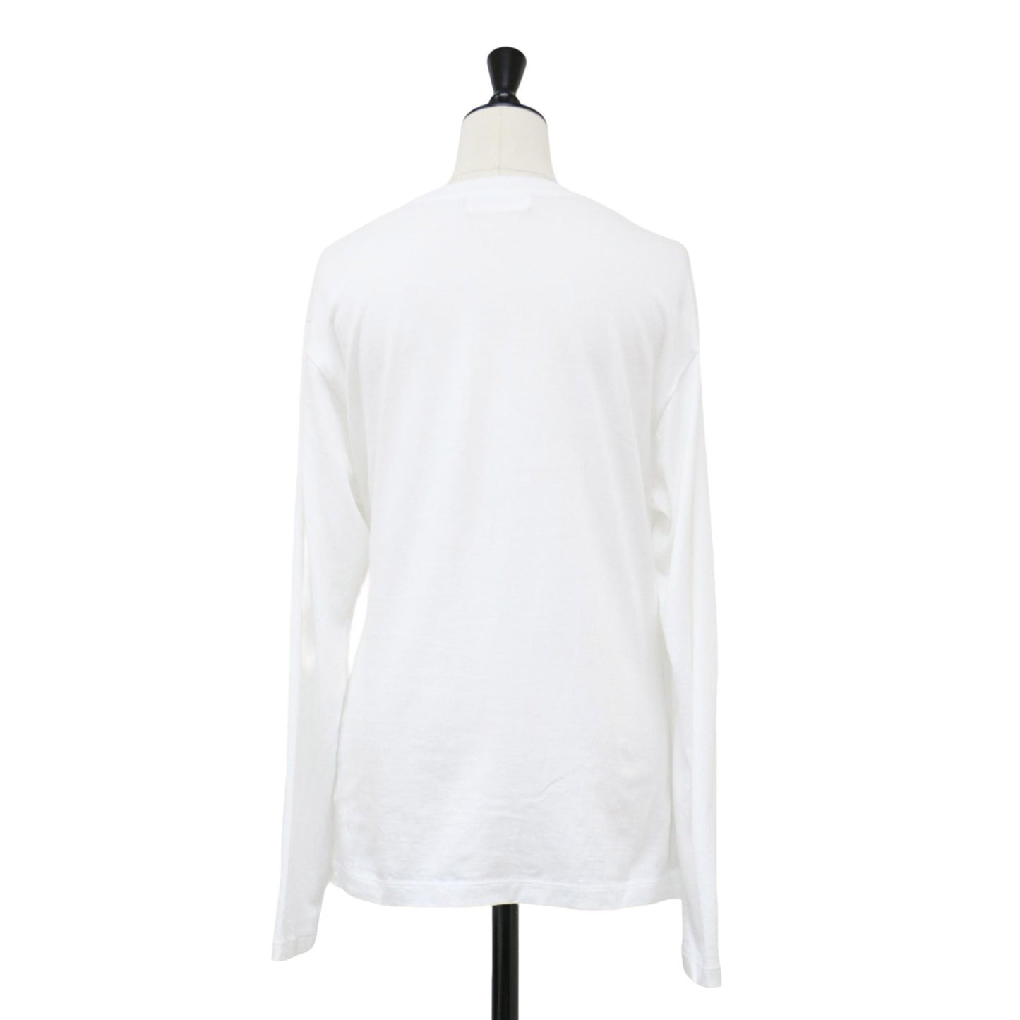 レイヤード デザイン 長袖 Tシャツ / カットソー プルオーバー クルーネック コットン