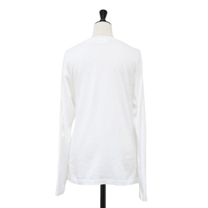 レイヤード デザイン 長袖 Tシャツ / カットソー プルオーバー クルーネック コットン