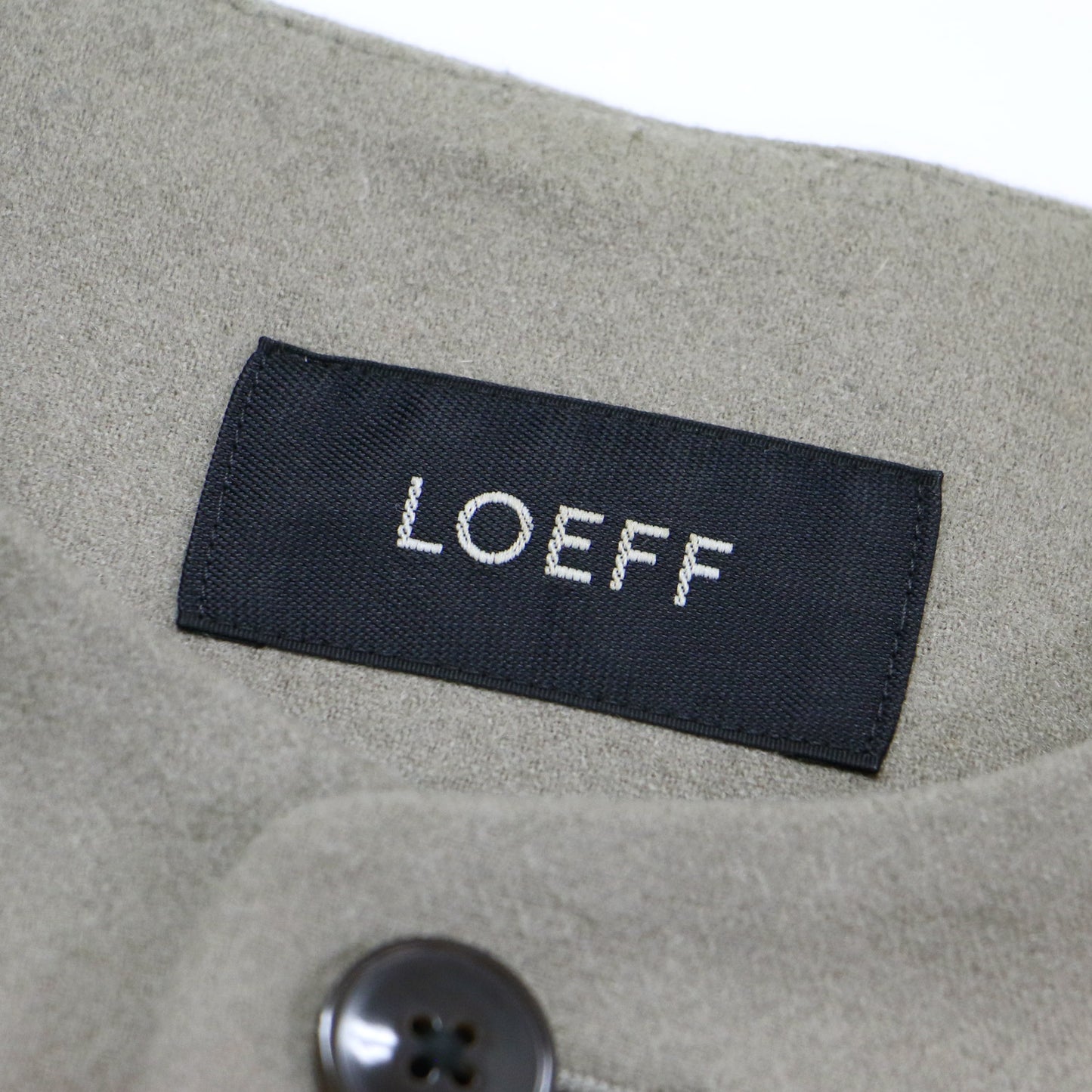 ウール カシミヤ クルーネック ベスト / ジレ ノーカラー Iライン