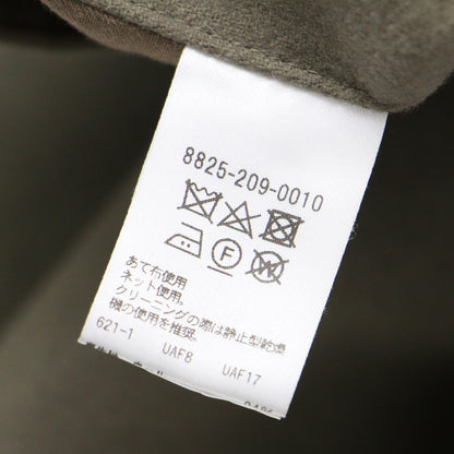 ウール カシミヤ クルーネック ベスト / ジレ ノーカラー Iライン