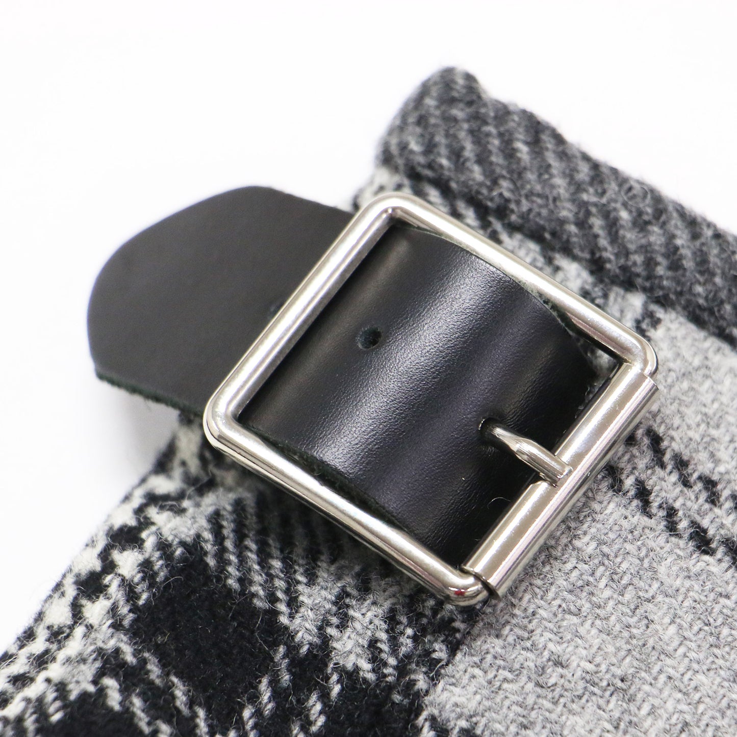 ウール パッチワーク キルト スカート / ミディ丈 ラップ プリーツ Aライン チェック