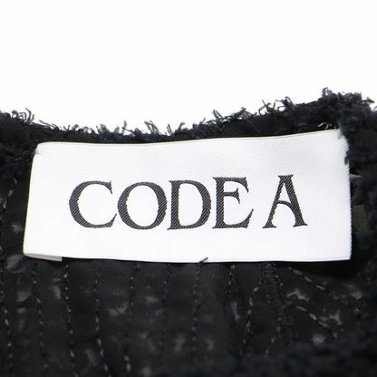 ジャガード ボリュームスリーブ ブラウス / 長袖 クロップド丈