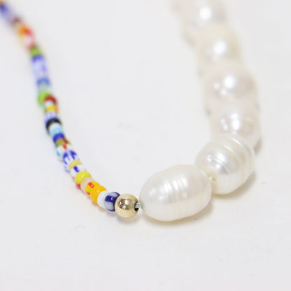 24春夏 THASOS ネックレス / パール ビーズ ゴールドフィルドビーズ