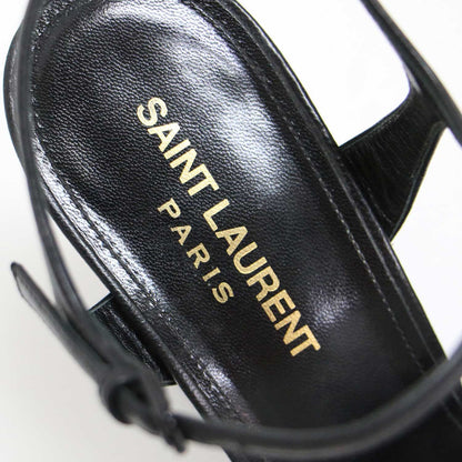 クロスストラップ プラットフォーム サンダル / bianca sandals in smooth leather ブロックヒール アンクルストラップ スムースレザー