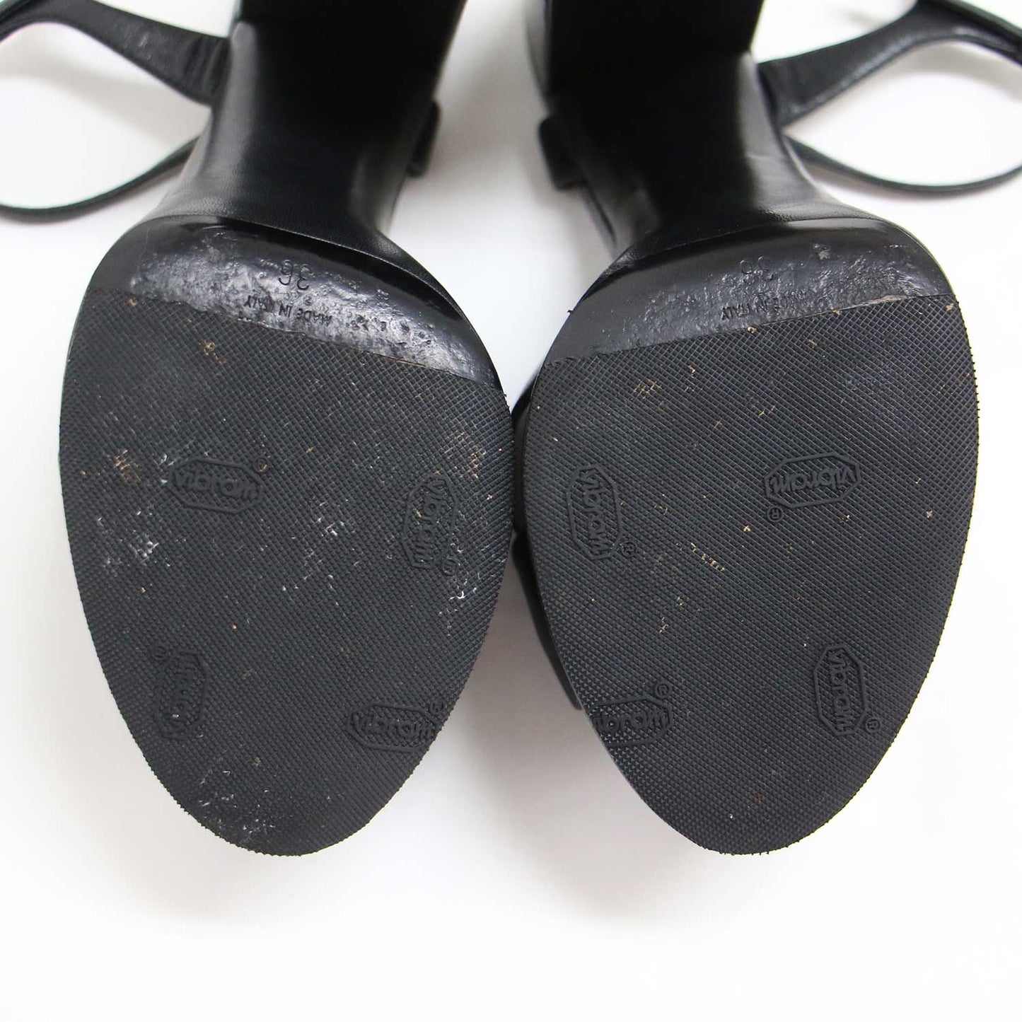 クロスストラップ プラットフォーム サンダル / bianca sandals in smooth leather ブロックヒール アンクルストラップ スムースレザー