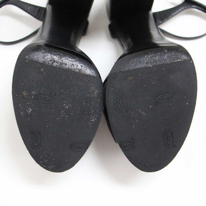 クロスストラップ プラットフォーム サンダル / bianca sandals in smooth leather ブロックヒール アンクルストラップ スムースレザー