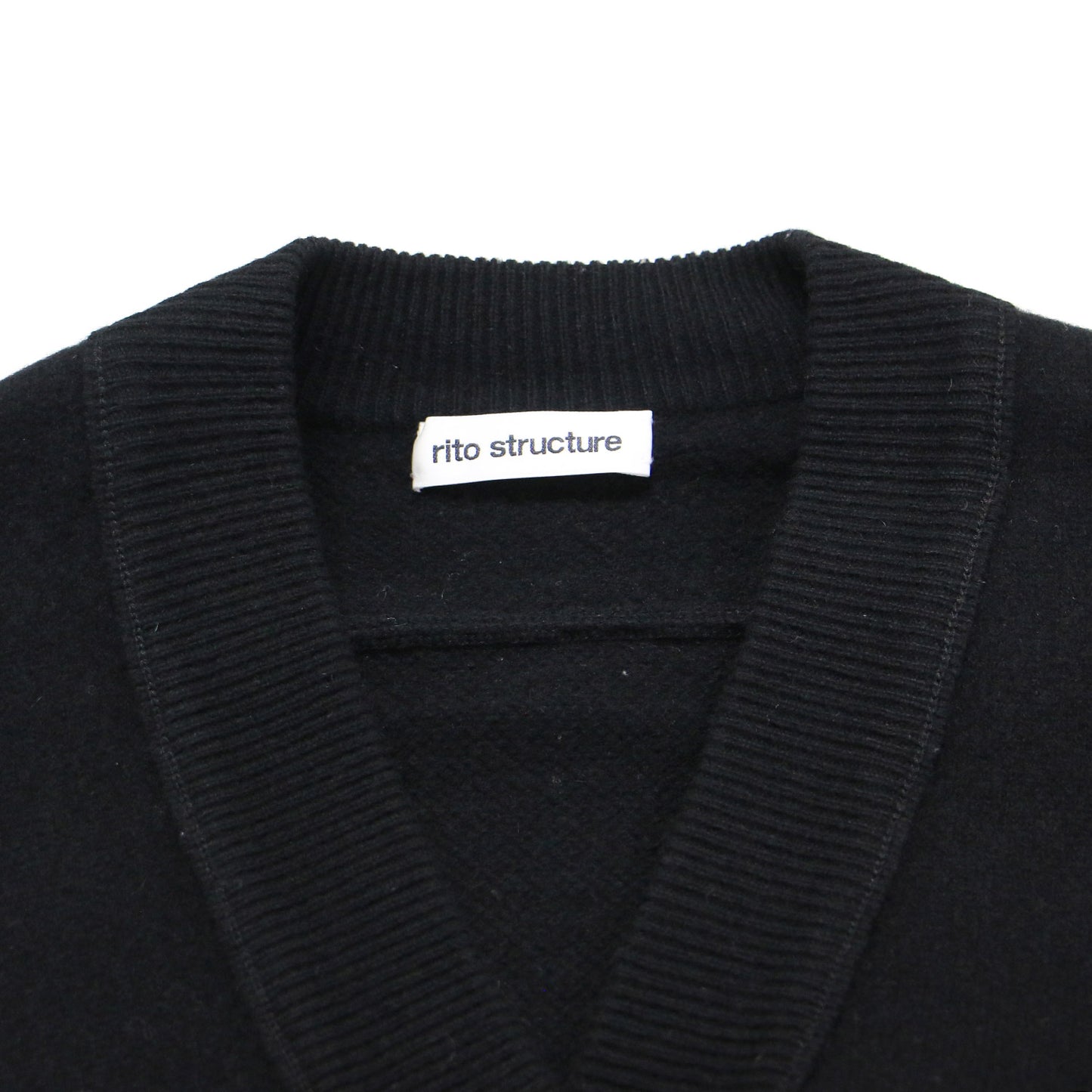 22秋冬 ウール ロング カーディガン / ニット 長袖 Vネック ボリュームスリーブ フリンジ オーバーサイズ