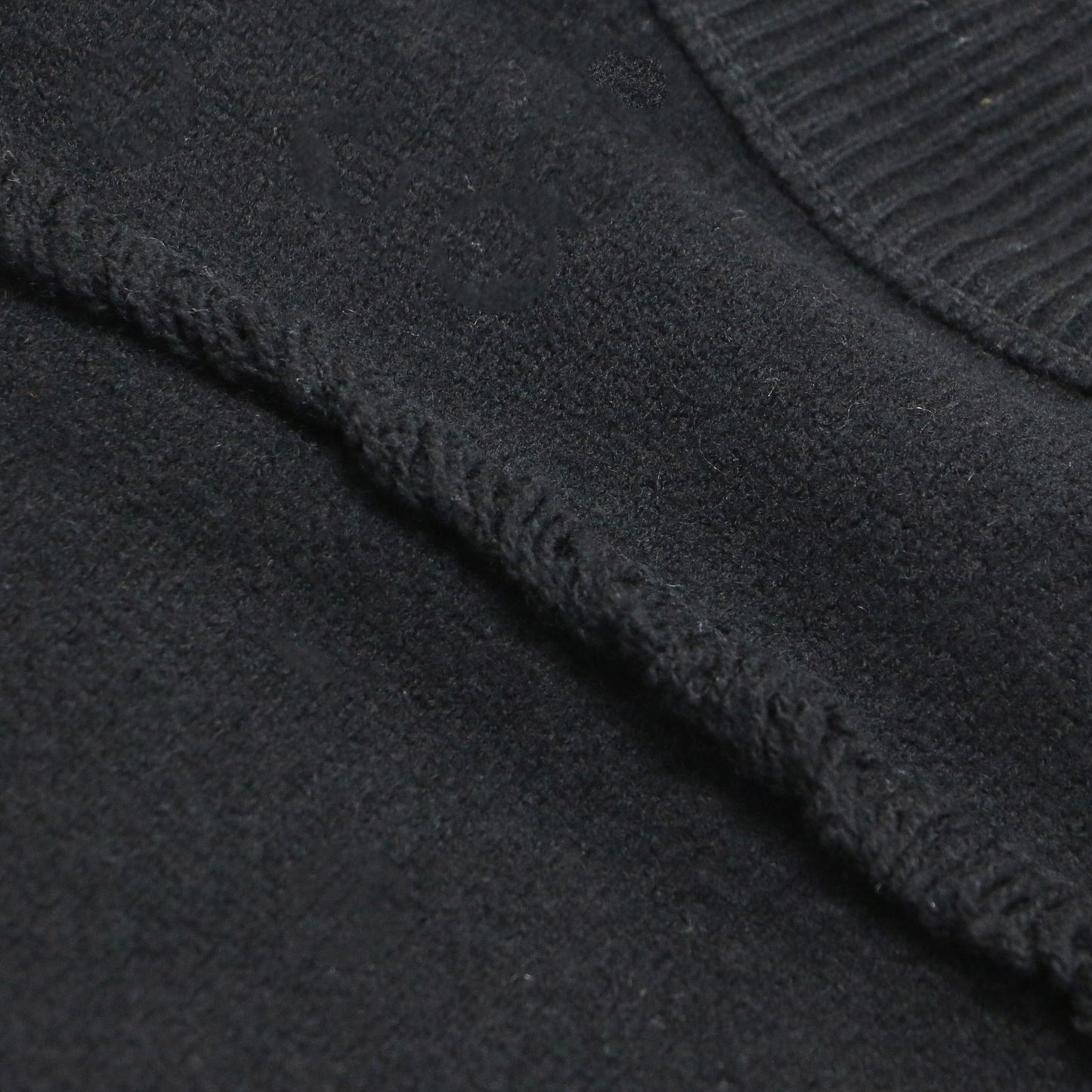 22秋冬 ウール ロング カーディガン / ニット 長袖 Vネック ボリュームスリーブ フリンジ オーバーサイズ