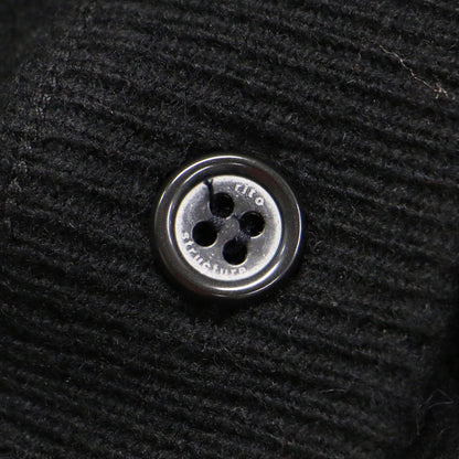 22秋冬 ウール ロング カーディガン / ニット 長袖 Vネック ボリュームスリーブ フリンジ オーバーサイズ