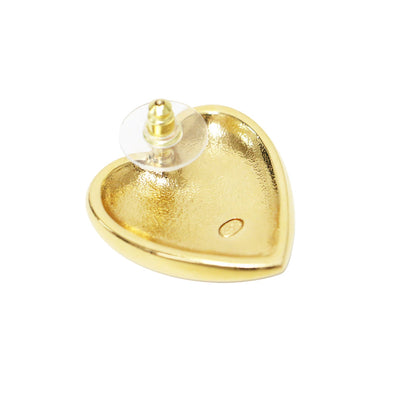 ハート ココマーク ピアス / 両耳用 レース メタル レジン C24 K