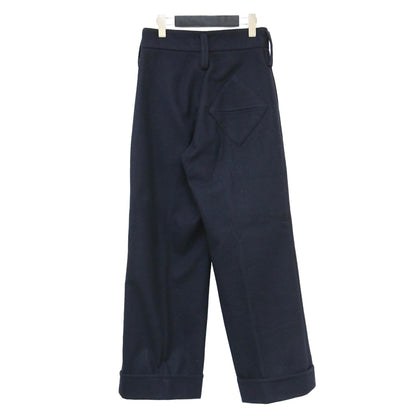 24秋冬 ウール ワイド パンツ / JUVENILE IMITATE TROUSERS トラウザーズ ハイウエスト フレア ダブル