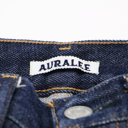 ハードツイスト デニム 5ポケット パンツ A00P02DM / ストレート センタープレス コットン