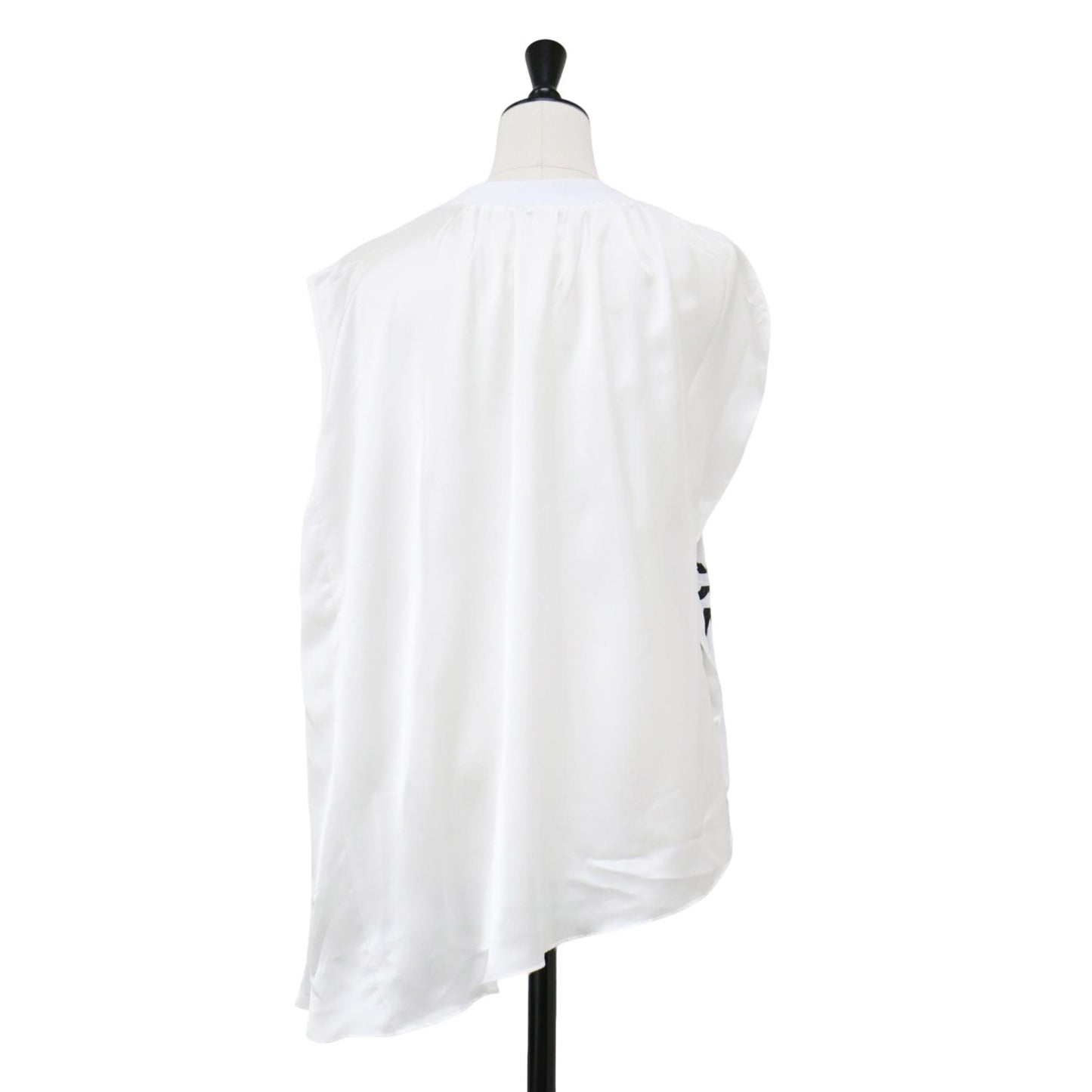 24春夏 グラフィック Tシャツ / Graphic T-Shirt カットソー ノースリーブ クルーネック ロゴ プリント サテンコンビ