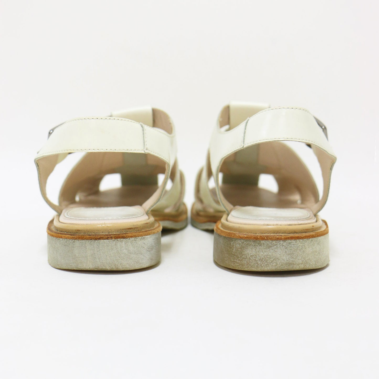 エナメル レザー グルカ サンダル / IBERIS フラット アンクルストラップ