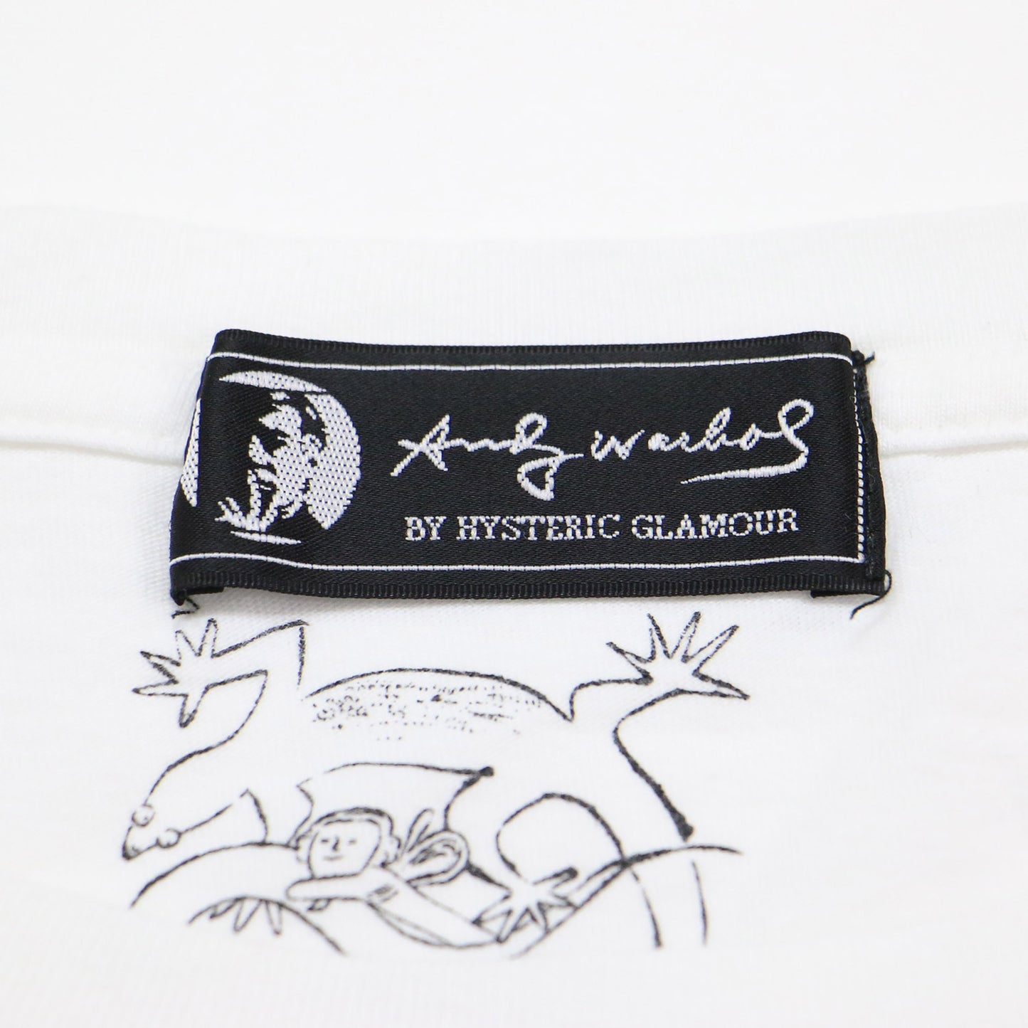 × Andy Warhol モナリザ バナナ プリント 半袖 Tシャツ / コットン クルーネック カットソー チュニック丈 アンディウォーホル