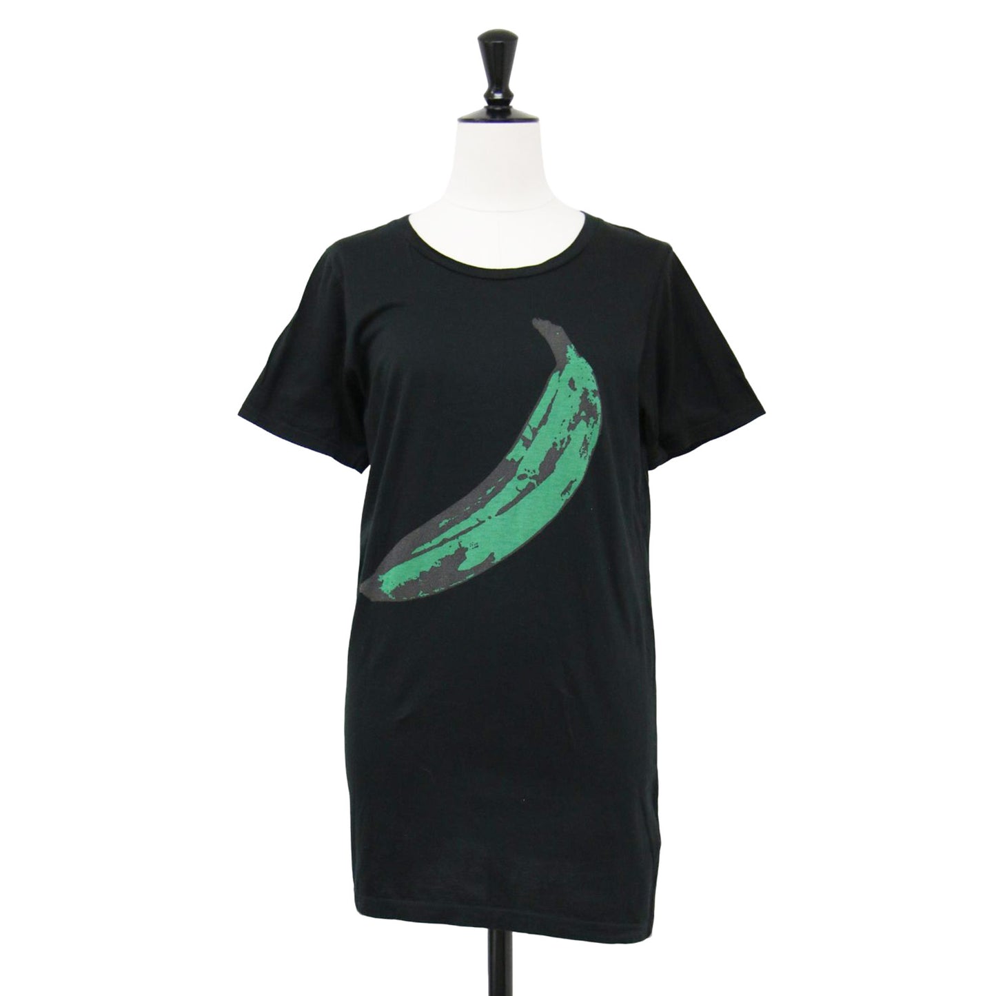 × Andy Warhol バナナ プリント 半袖 Tシャツ / コットン クルーネック カットソー チュニック丈 アンディウォーホル