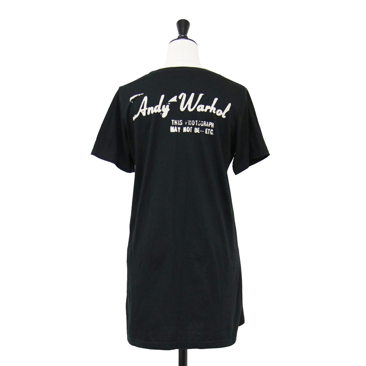 × Andy Warhol バナナ プリント 半袖 Tシャツ / コットン クルーネック カットソー チュニック丈 アンディウォーホル