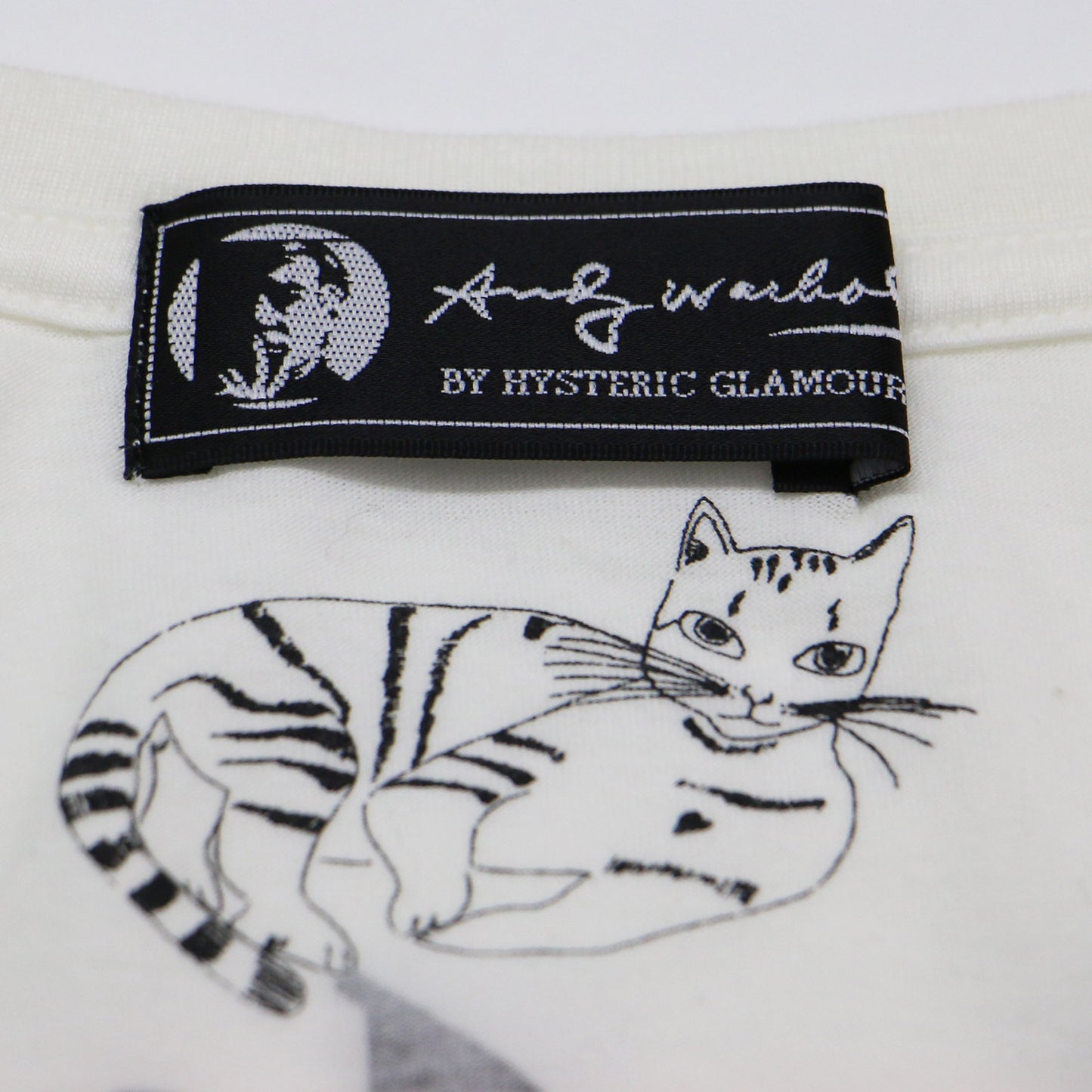 × Andy Warhol レオパード柄 ガール プリント 半袖 Tシャツ / コットン クルーネック カットソー チュニック丈 アンディウォーホル