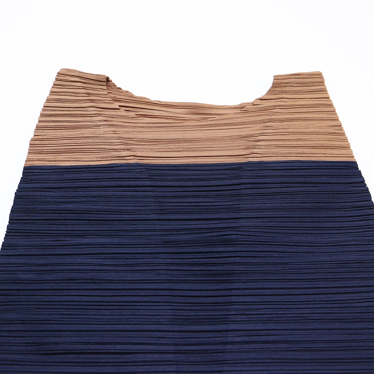 バイカラー プリーツ ノースリーブ ブラウス PP41-JT595 / チュニック丈 フレア