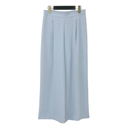 24春夏 バックサテン ジョーゼット パンツ / ワイドパンツ ウエストゴム ウォッシャブル タック