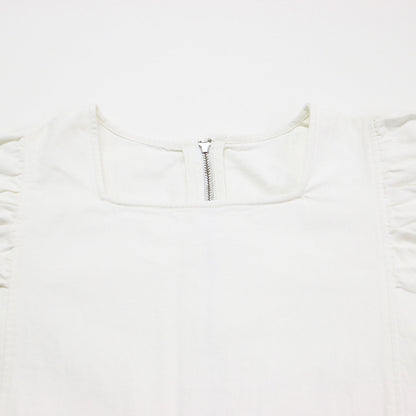 R.H.VINTAGE レースアップ スクエアネック ジャンプスーツ / Lace Up Square Neck Jumpsuit オールインワン サロペット
