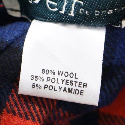 24春夏 チェック柄 ラップ スカート / ミモレ丈 Aライン フレア フリンジ プリーツ ウール